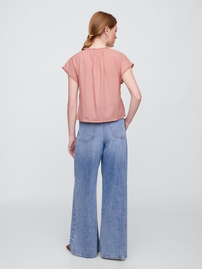 Lace Ruffle Top