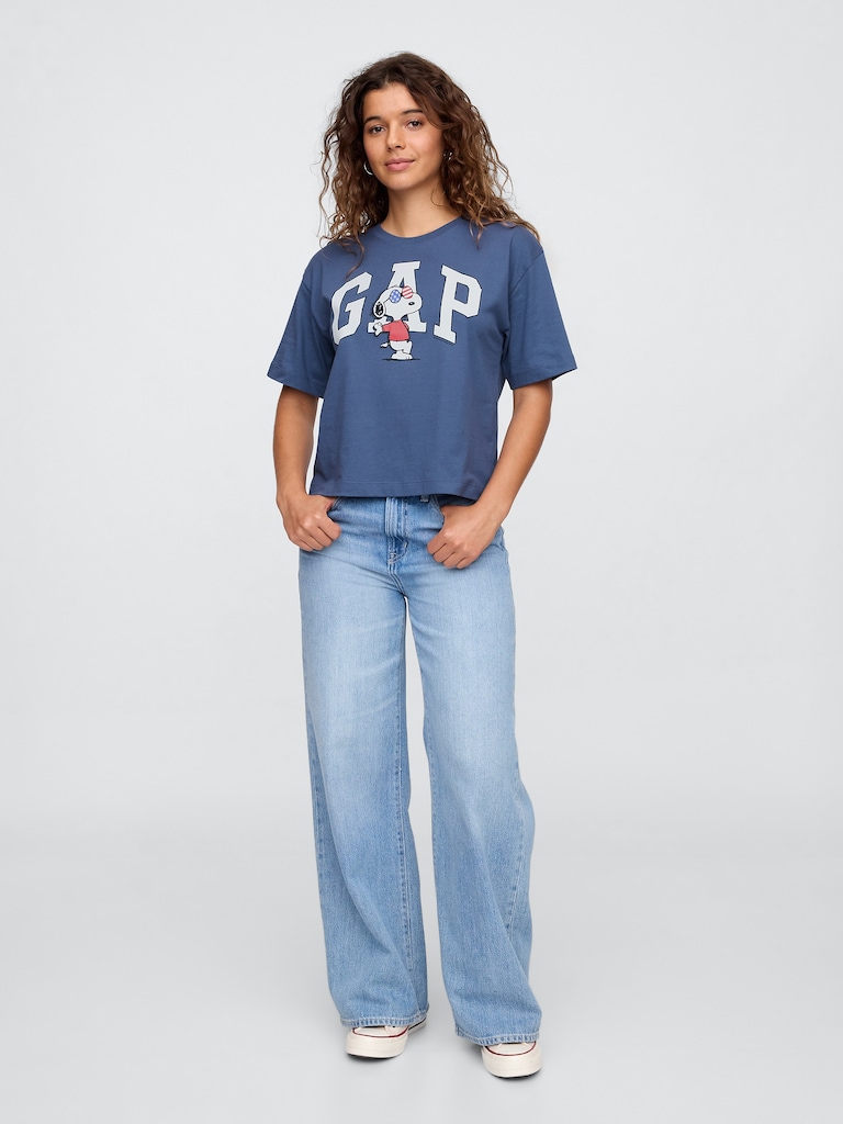 Peanuts Oversized Gap Logo T-Shirt