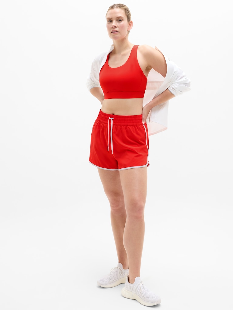 Weekender High Rise 3" Stripe Run Short