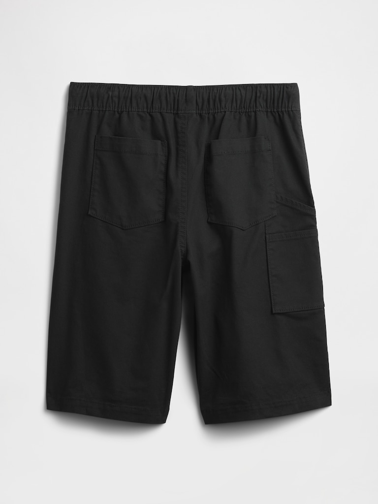 Kids Pull-On Baggy Twill Shorts