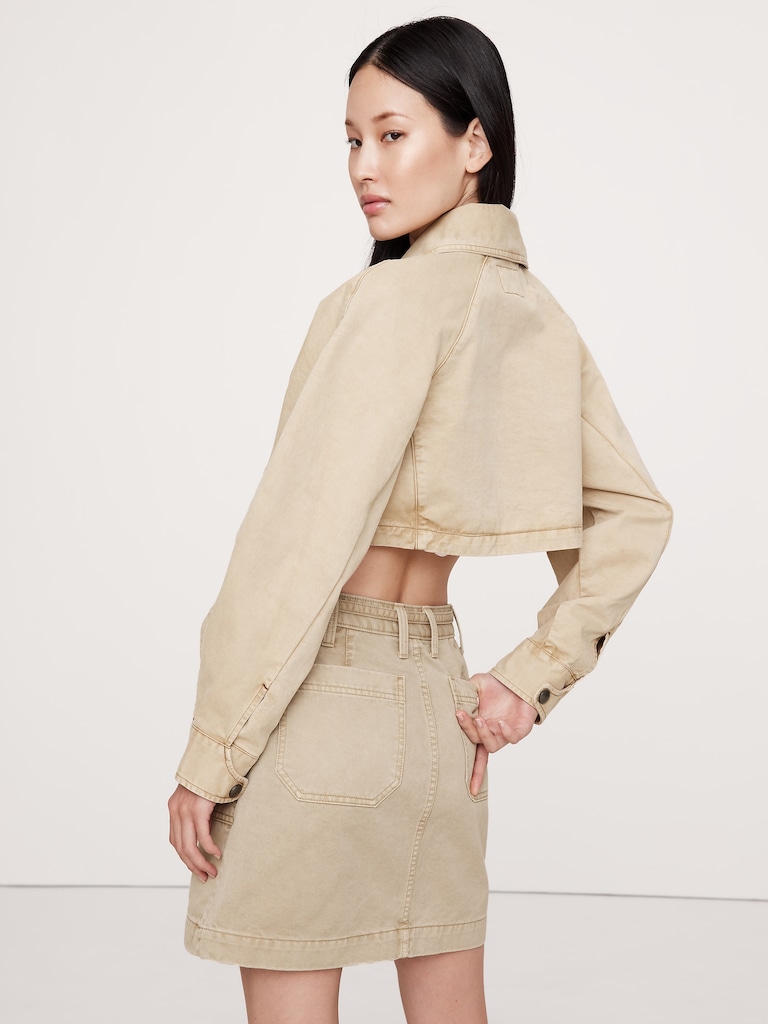 Ultra-Cropped Cotton Jacket