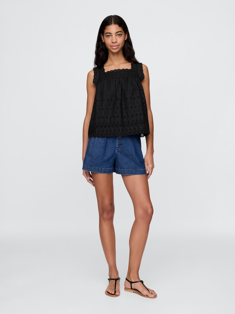 Gap × DÔEN Eyelet Top