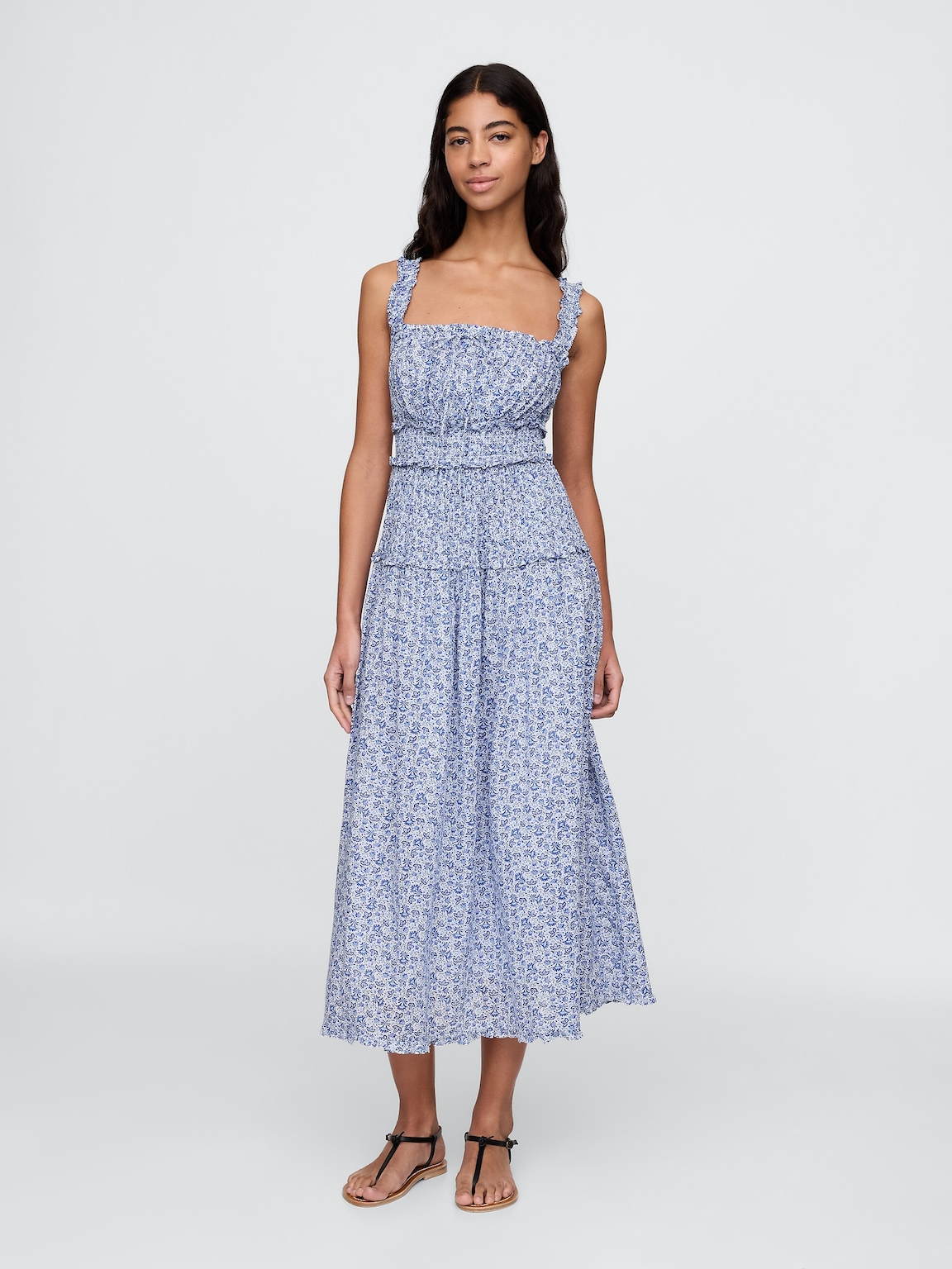 Gap × DÔEN Floral Midi Dress