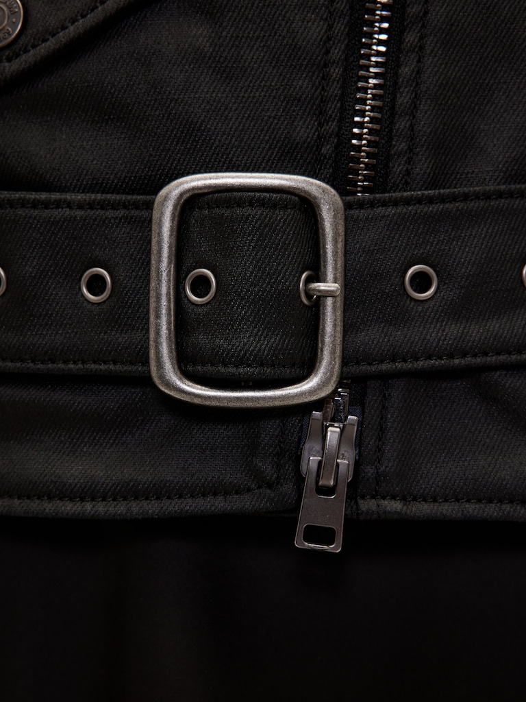 GapStudio Coated Denim Moto Jacket