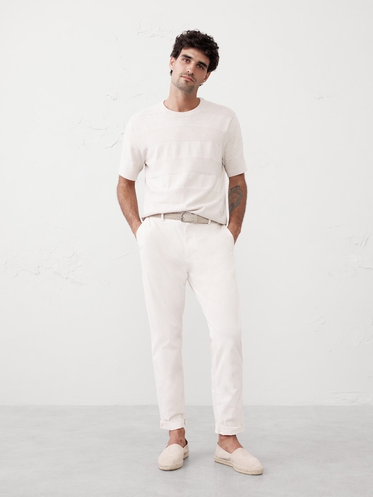Refined Textured Sweater T-Shirt