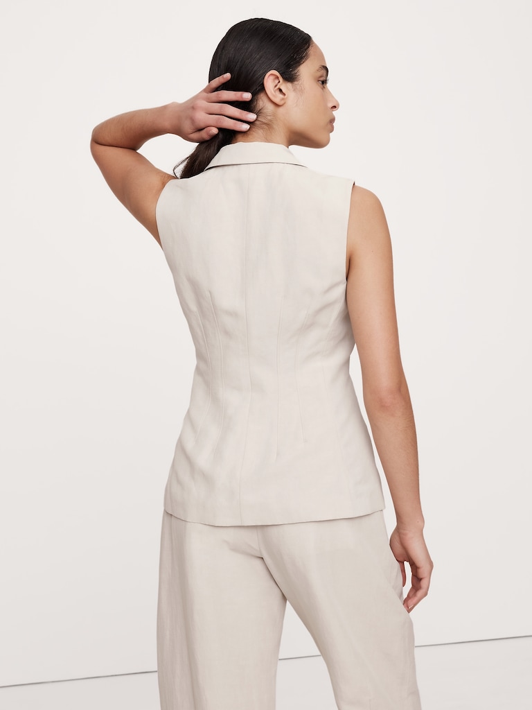 Hourglass Tencel™-Linen Vest