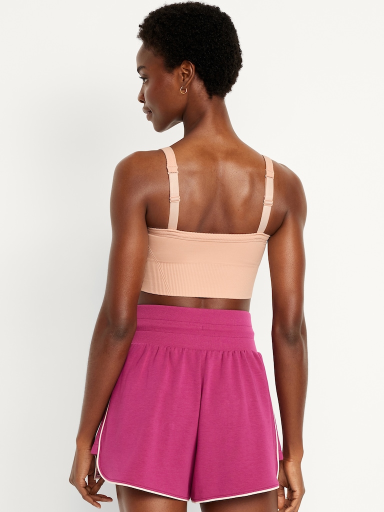 Light Support Fluid Seamless Longline Sports Bra