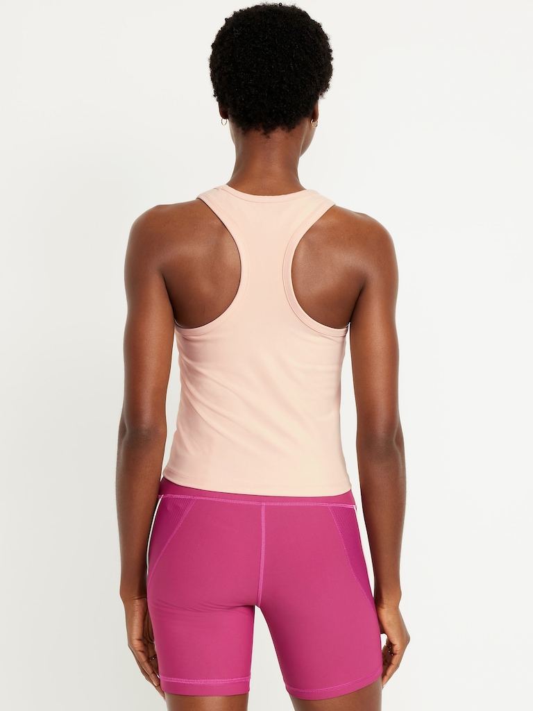 PowerSoft Racerback Cropped Shell Tank