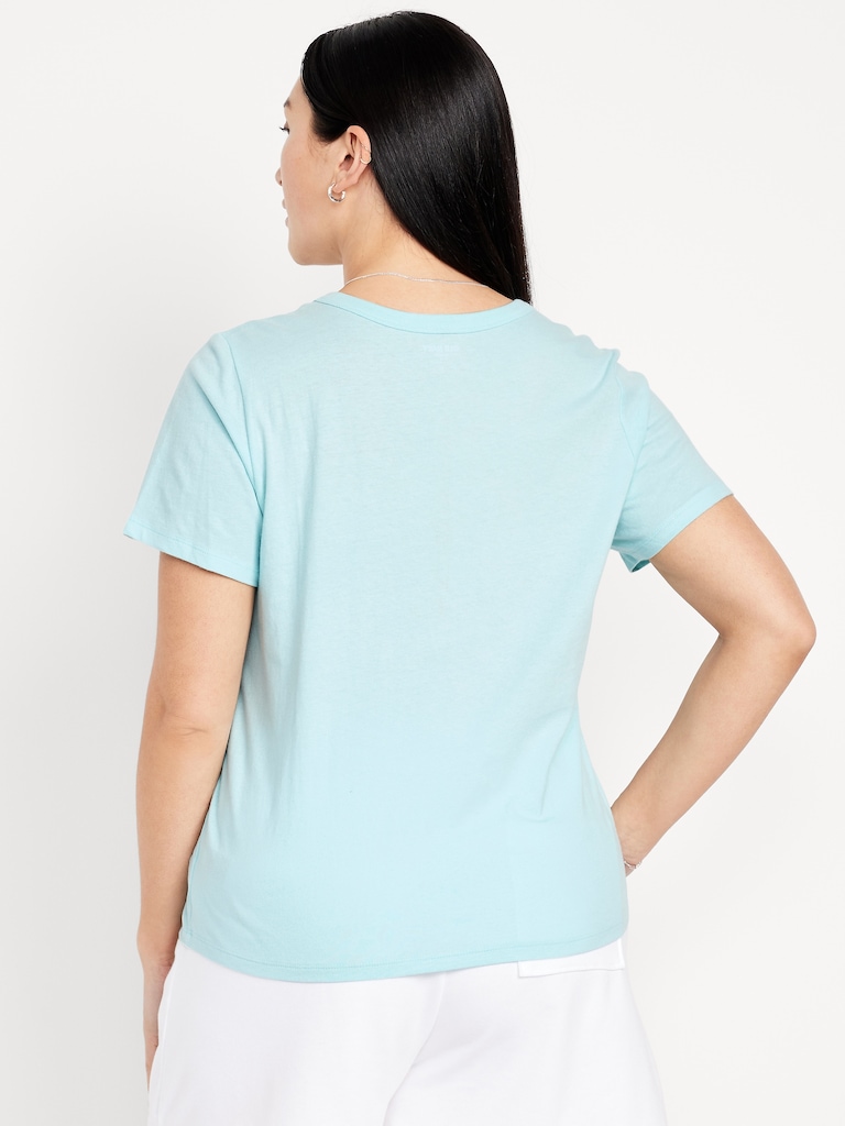 T-shirt passe-partout ras du cou à imprimé