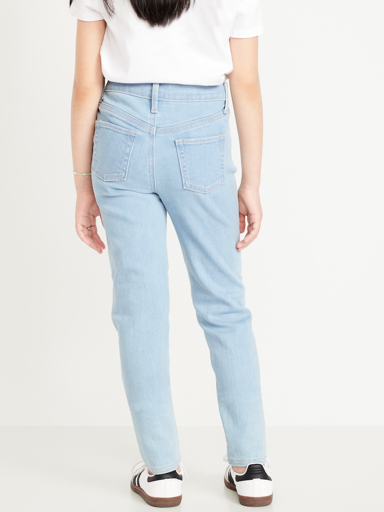 High-Waisted Rockstar 360° Stretch Knee-Patch Jeggings for Girls