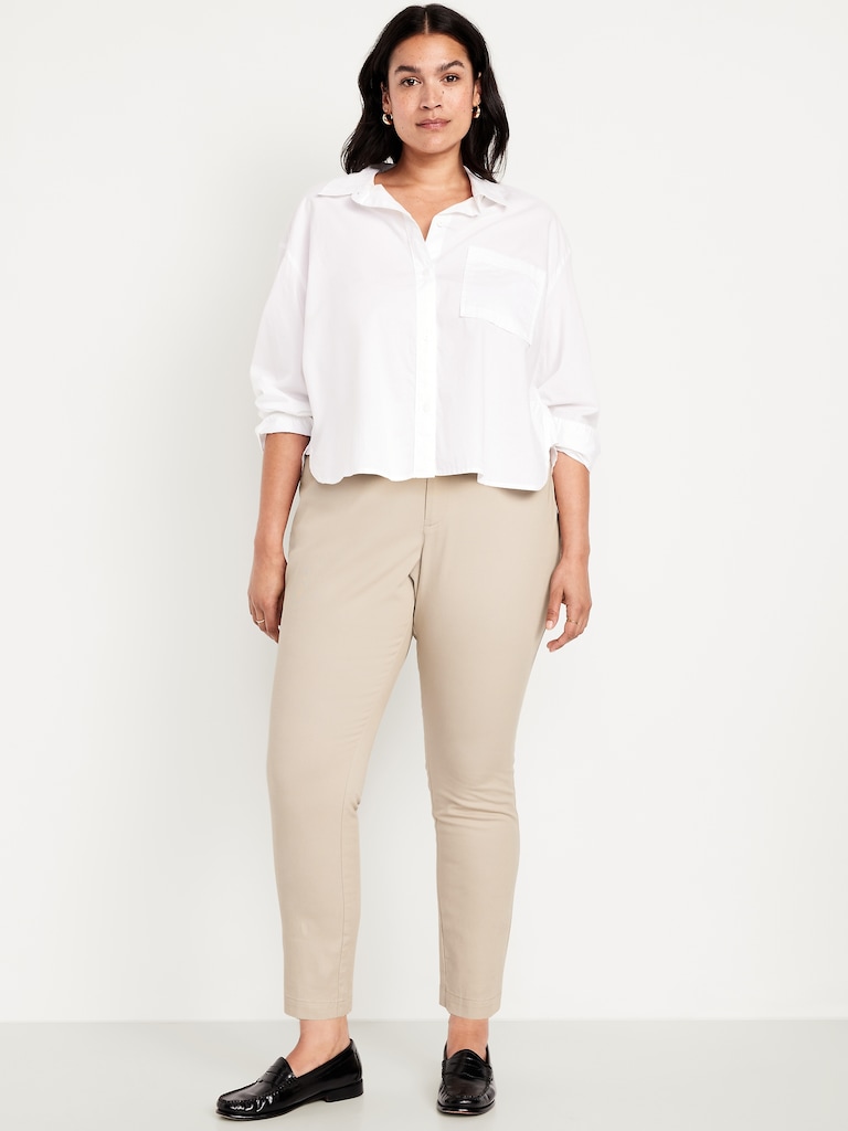 High-Waisted Uniform Skinny Pants