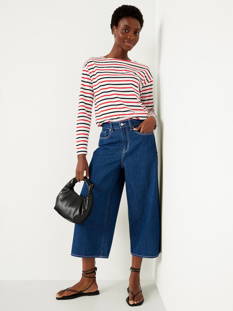 Long-Sleeve Mariner Loose T-Shirt