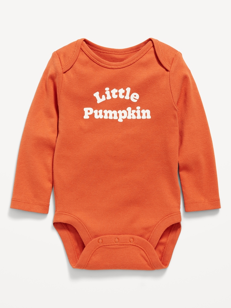 Long-Sleeve Unisex Graphic Bodysuit for Baby