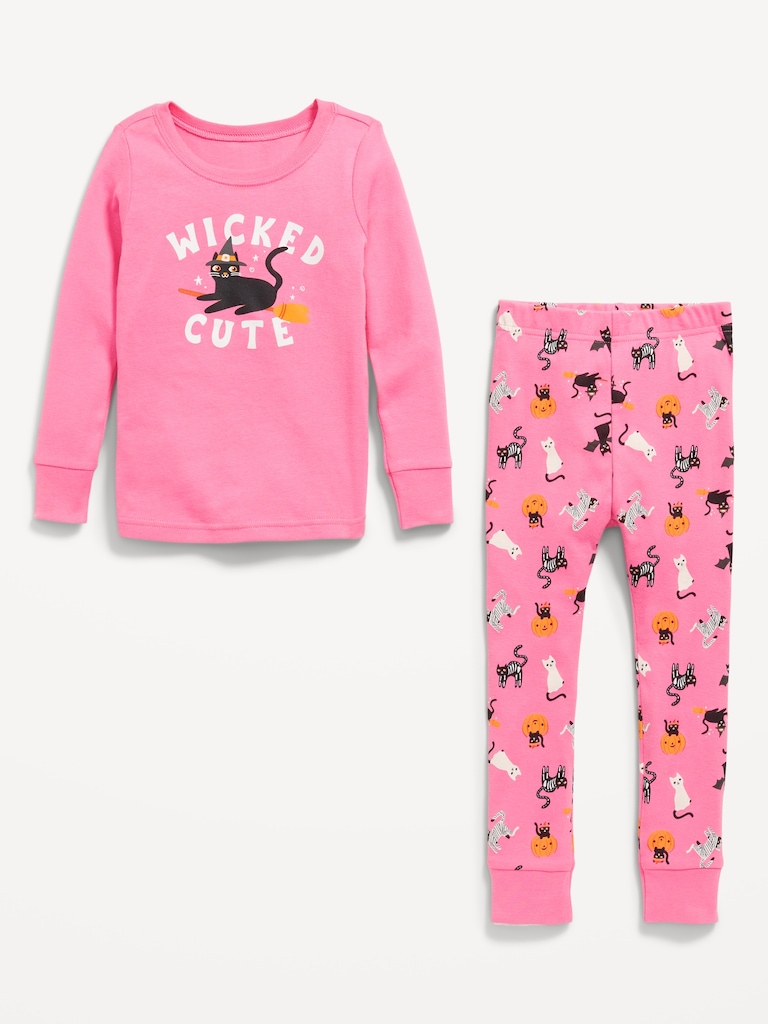 Printed Snug-Fit Pajama Set for Toddler & Baby