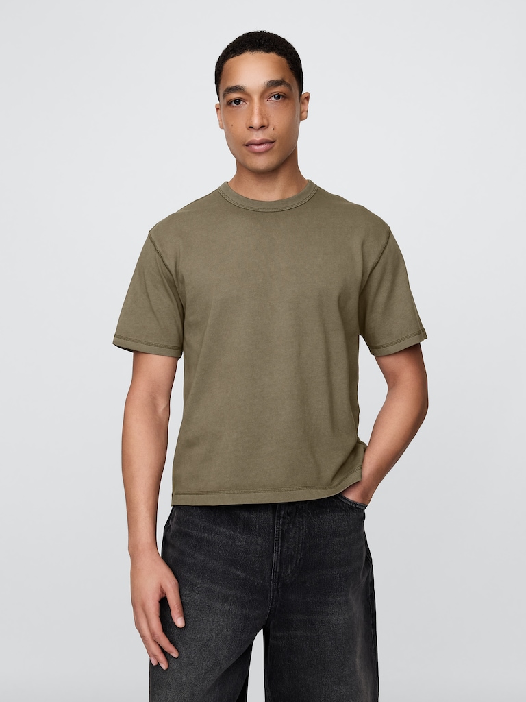 Adult Heavyweight Crop T-Shirt