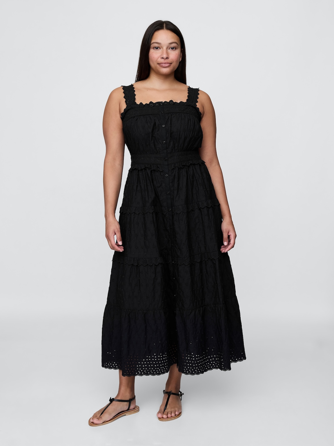 Gap × DÔEN Eyelet Midi Dress