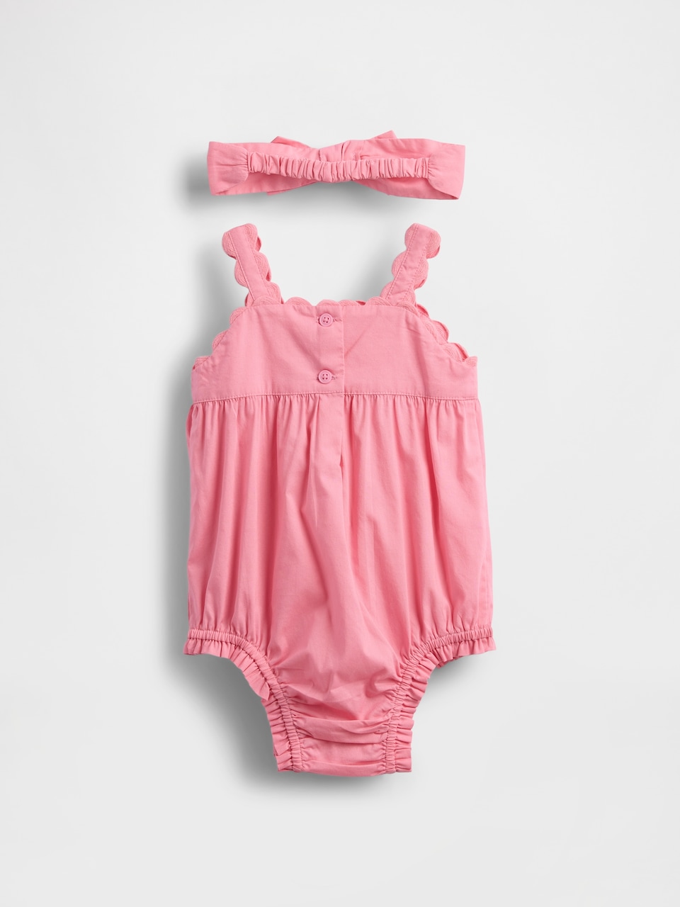 Baby Embroidered Bubble Shorty Set