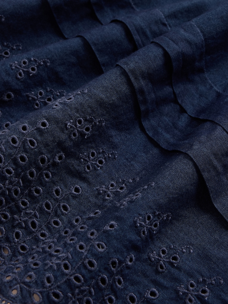 Gap × DÔEN Eyelet Midi Skirt