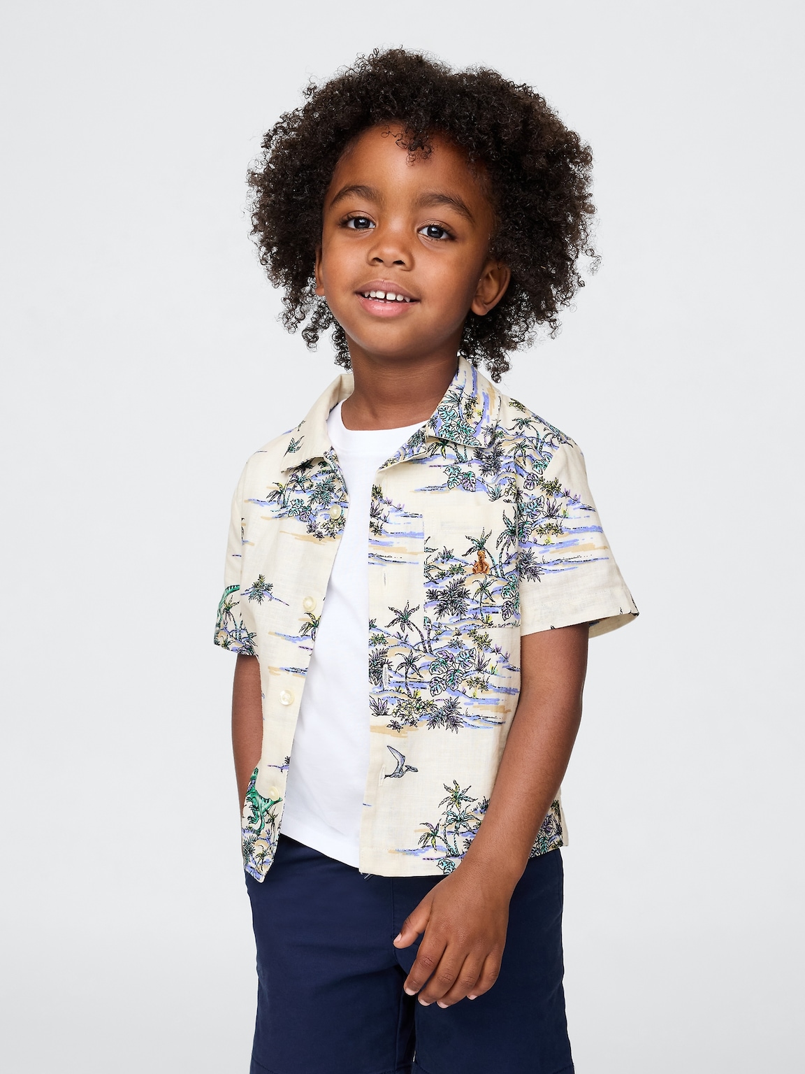 Baby & Toddler Linen-Cotton Cabana Shirt