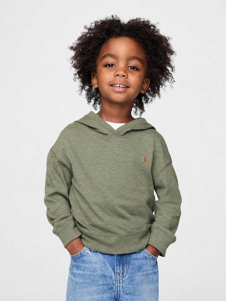 Baby & Toddler Organic Cotton Hooded T-Shirt