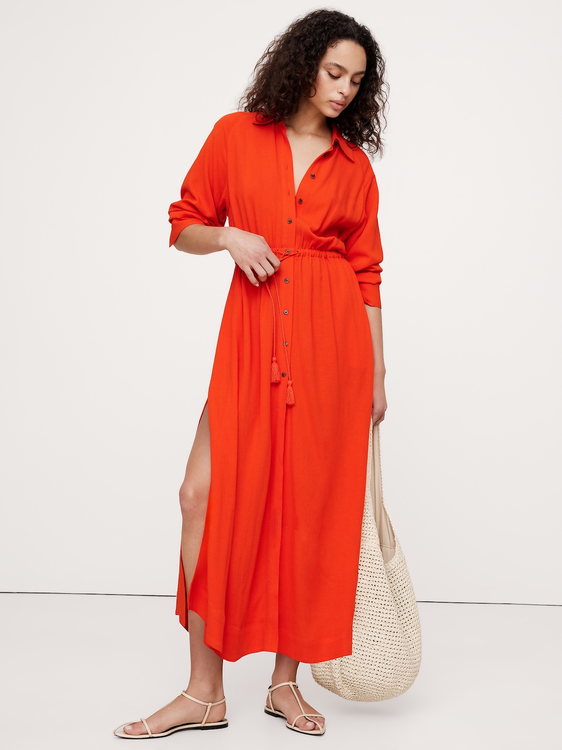 V-Neck Hardware One-Piece Swimsuit