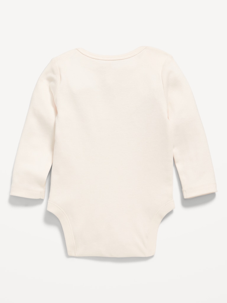 Long-Sleeve Unisex Graphic Bodysuit for Baby