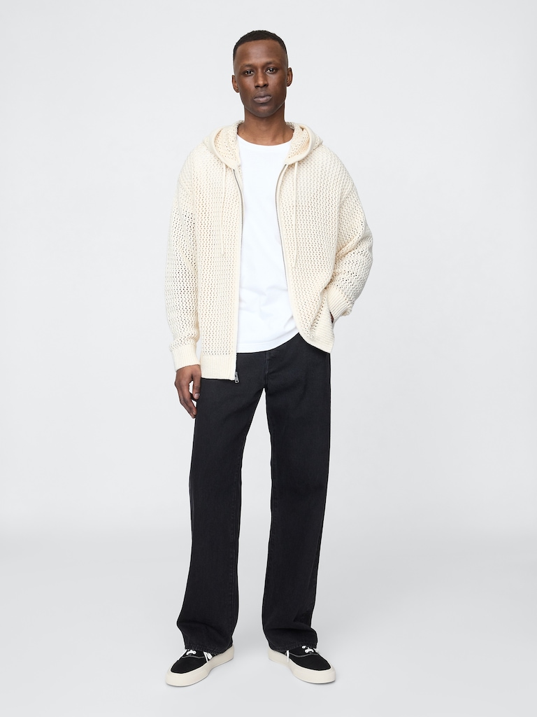 Crochet Zip Hoodie