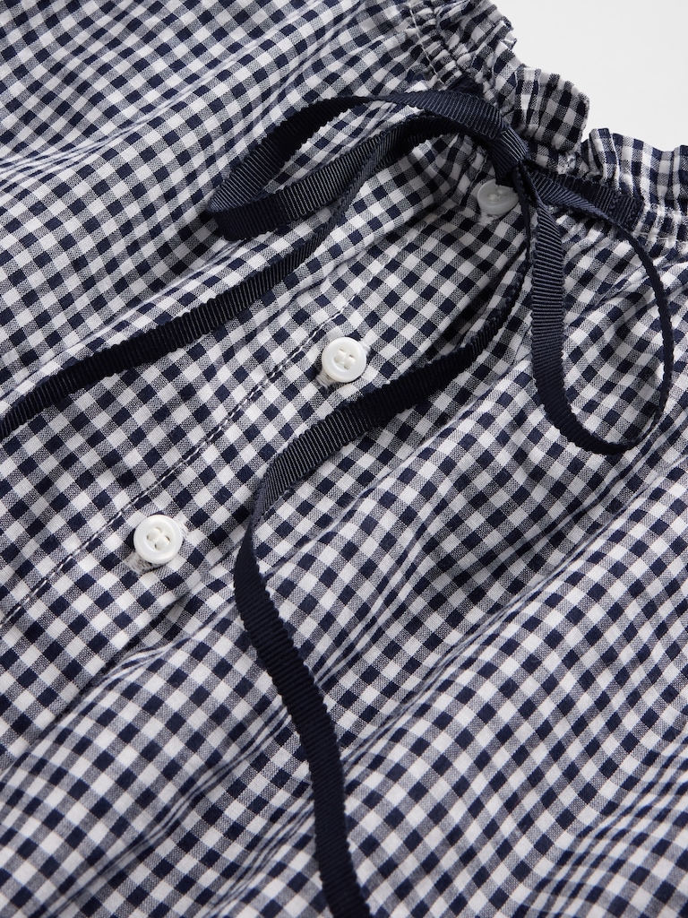 Gap × DÔEN Gingham Crop Tank Top