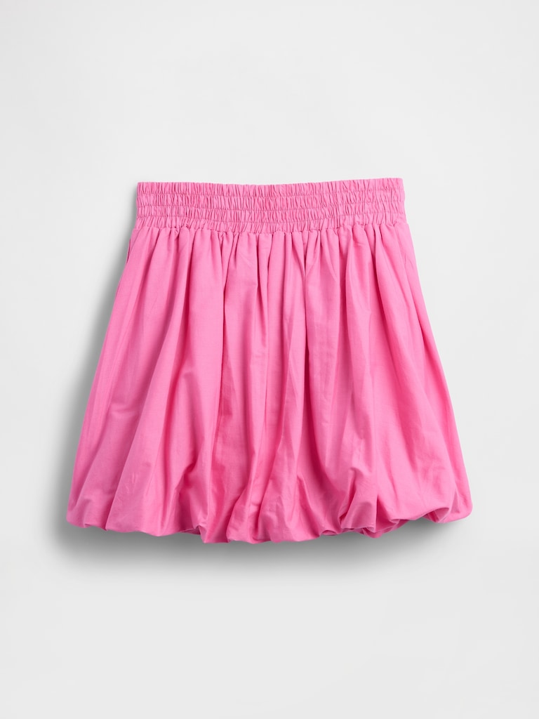 Kids Relaxed Poplin Bubble Skirt