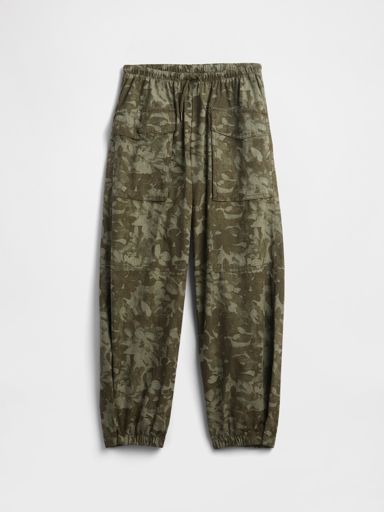 Kids Parachute Cargo Pull-On Pants