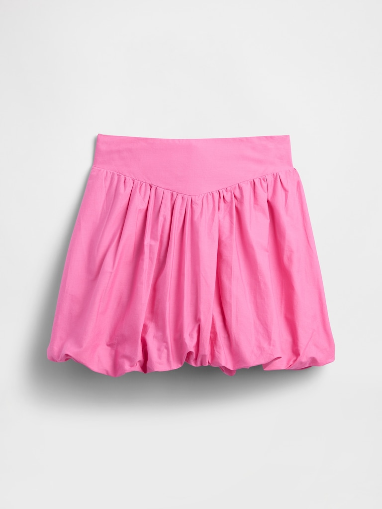 Kids Relaxed Poplin Bubble Skirt