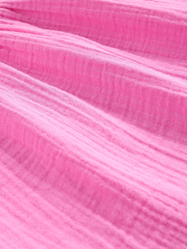 Cotton Gauze Mini Shirtdress