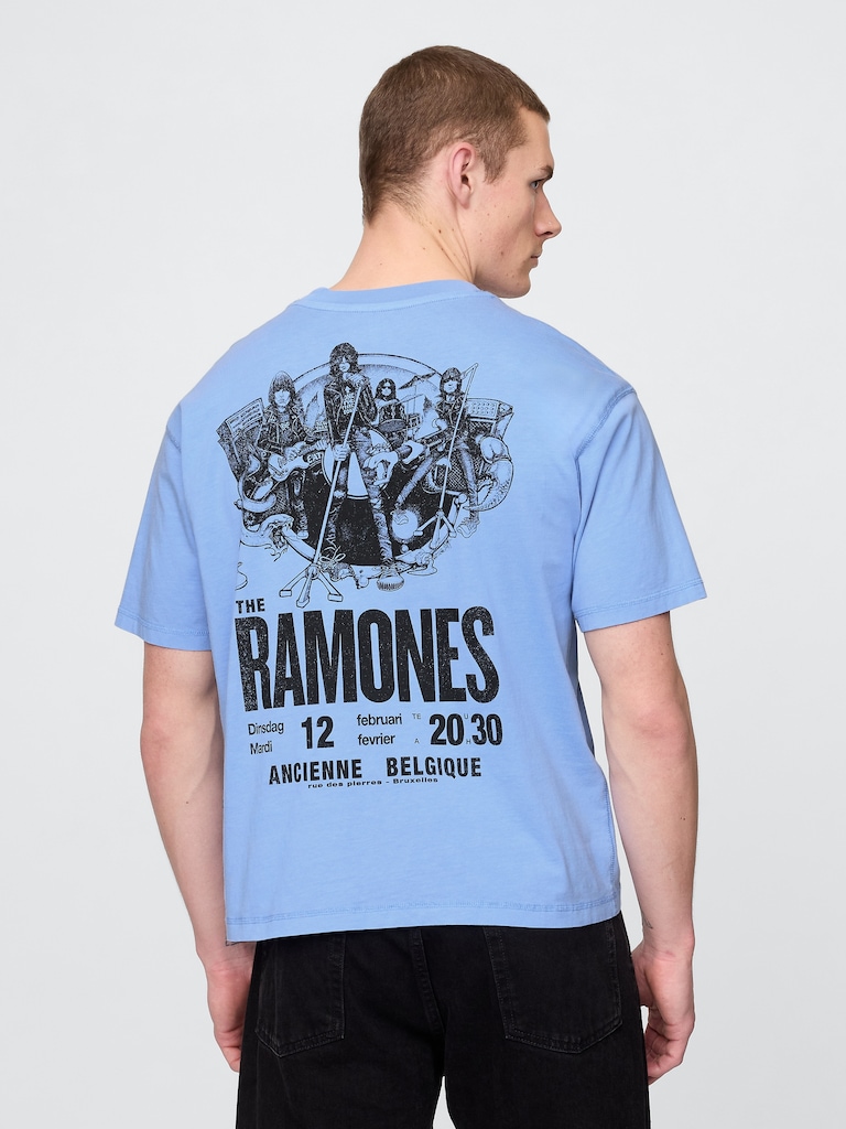 Heavyweight Ramones Graphic Crop T-Shirt