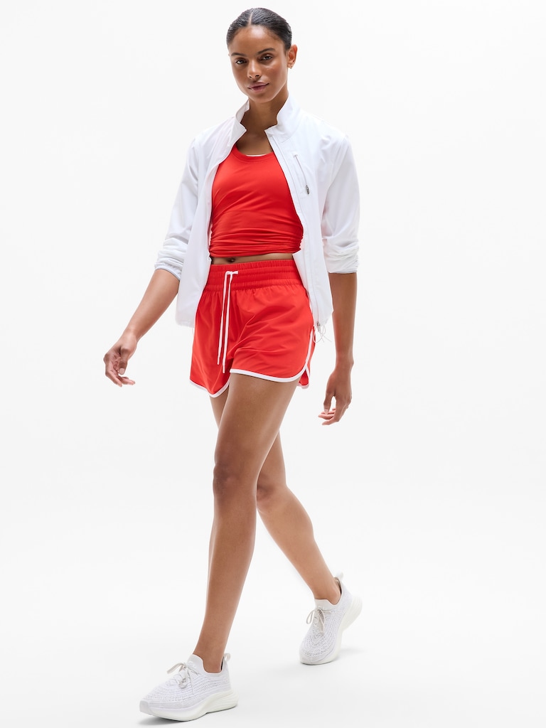 Weekender High Rise 3" Stripe Run Short