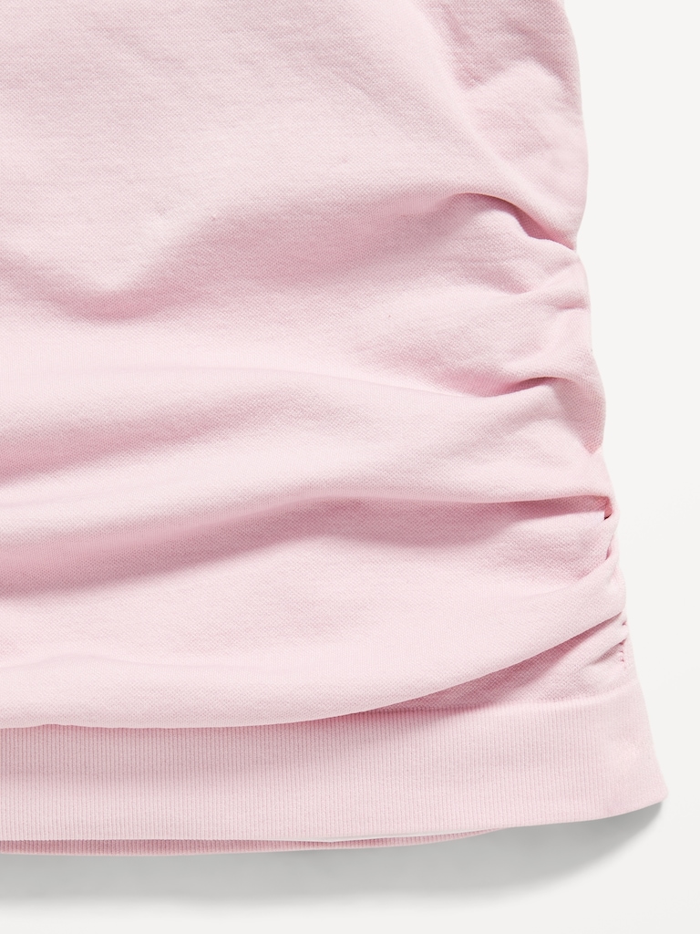 Fitted Ruched Seamless Performance Top for Girls