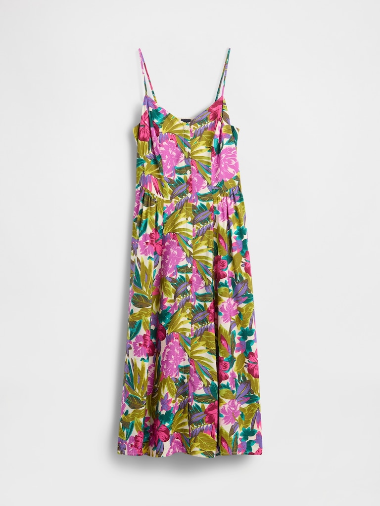 Floral V-Neck Maxi Dress