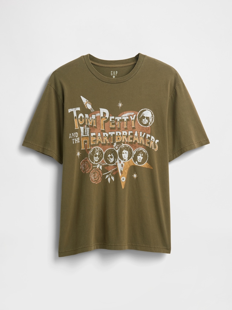 Tom Petty And The Heartbreakers Relaxed Graphic T-Shirt