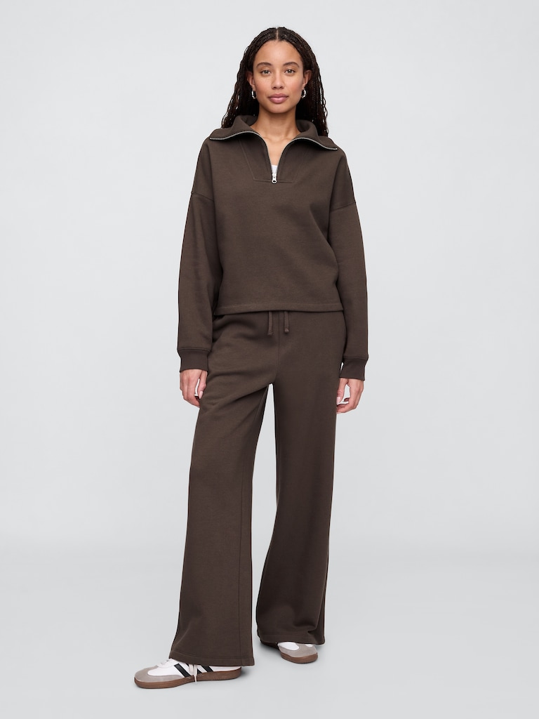 Oversized Quarter-Zip Sweatshirt