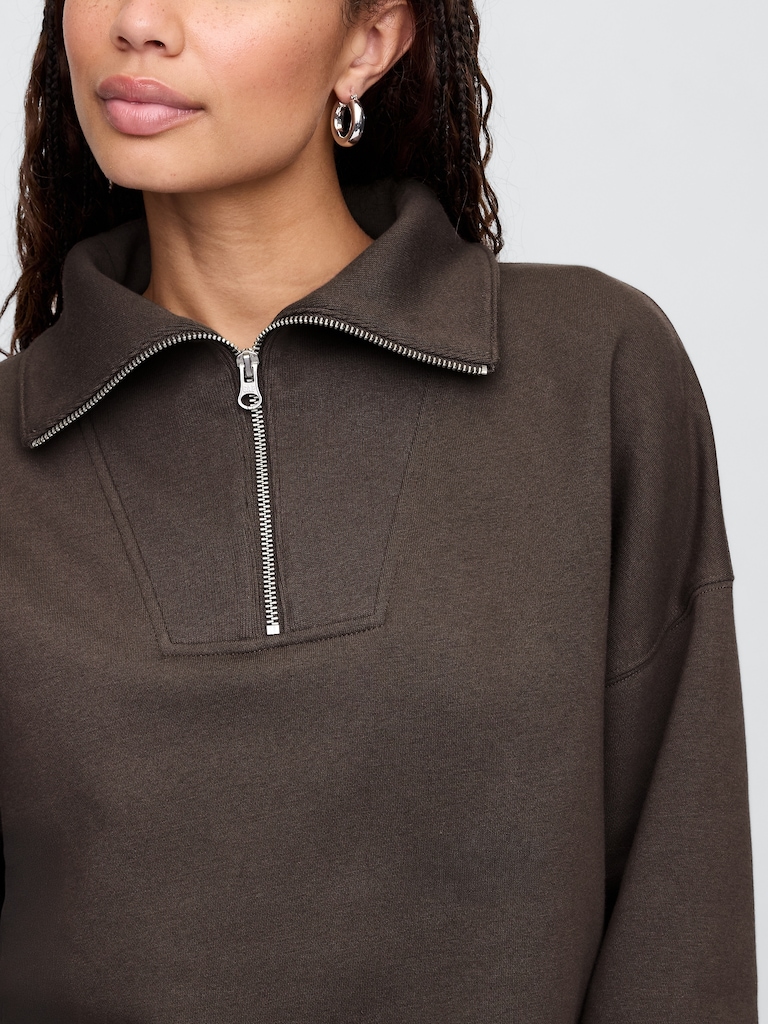Oversized Quarter-Zip Sweatshirt