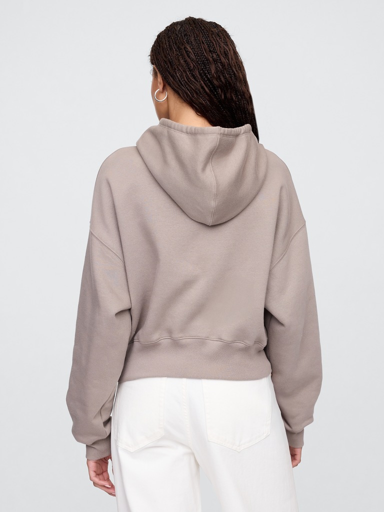 Oversized Gap Graphic Zip Hoodie