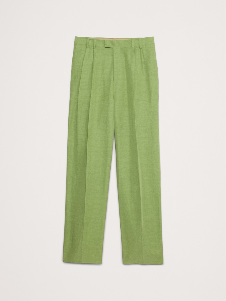 Tencel™-Linen Wide-Leg Suit Pant