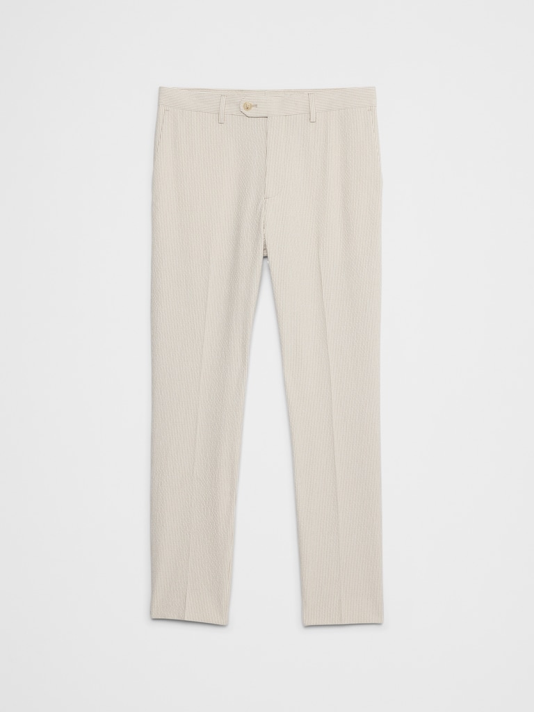 Tailored-Fit Seersucker Suit Trouser