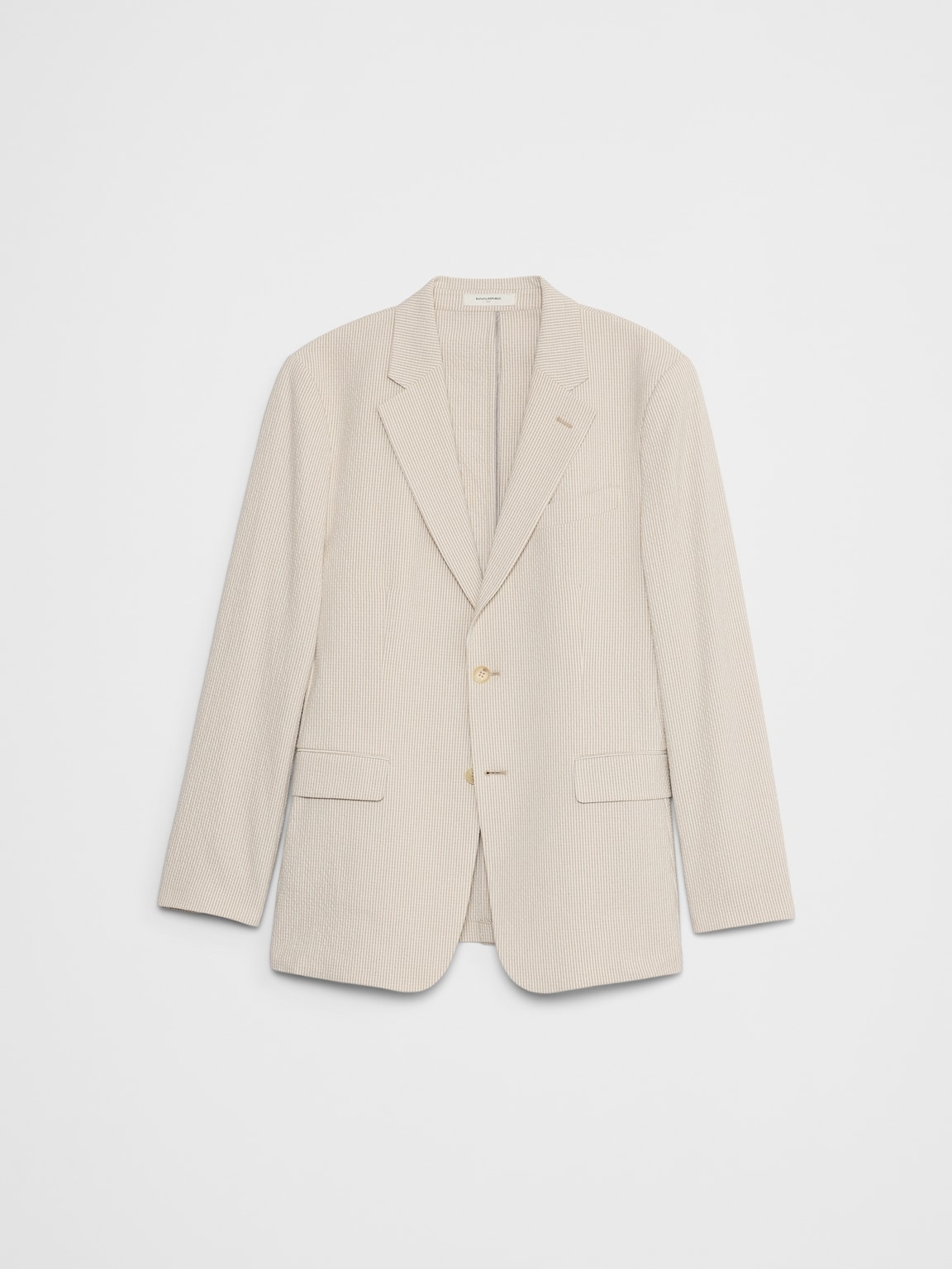 Tailored-Fit Seersucker Suit Jacket
