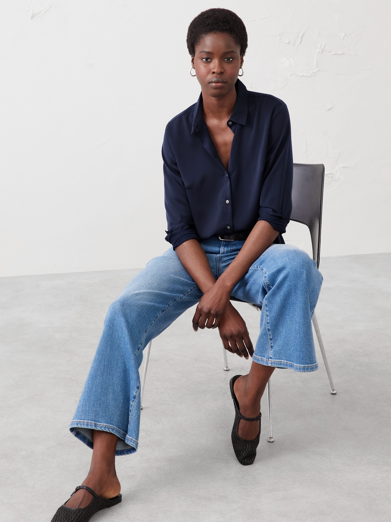 Women's Blue Tops & Blouses | Banana Republic Factory
