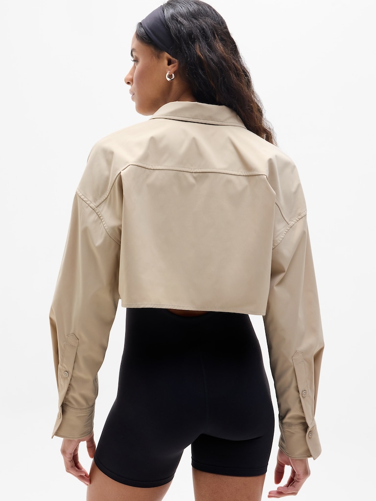 Midday Ultra Cropped Poplin Shirt