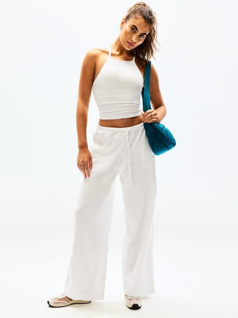 Paradise Mid Rise Wide Leg Pant
