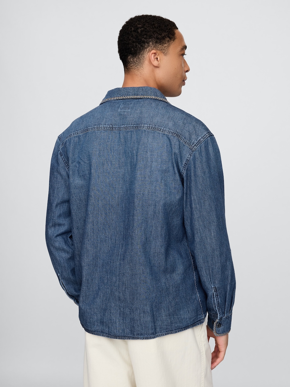 Embroidered Denim Shirt