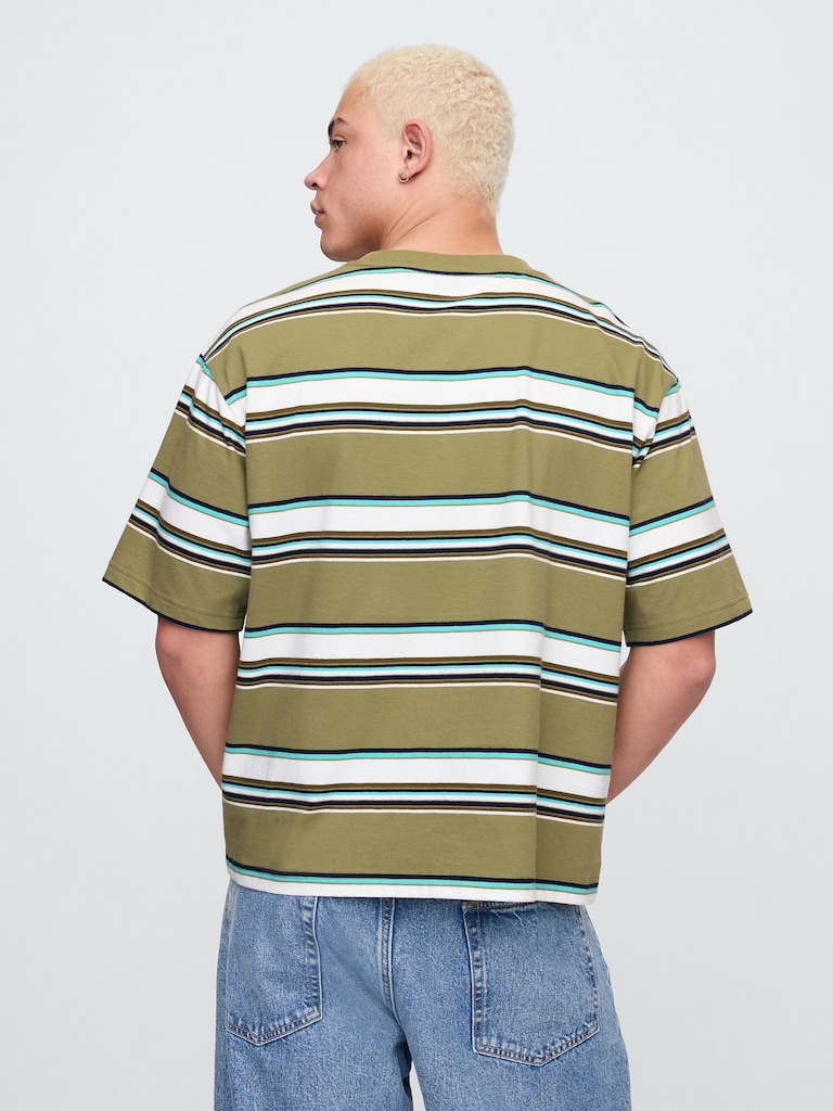 Vintage Soft Stripe Boxy T-Shirt