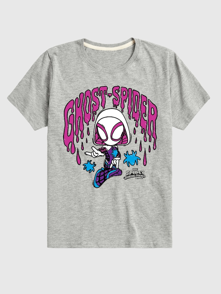 Toddler Marvel Scribble Ghost Spider Short Sleeve T-Shirt