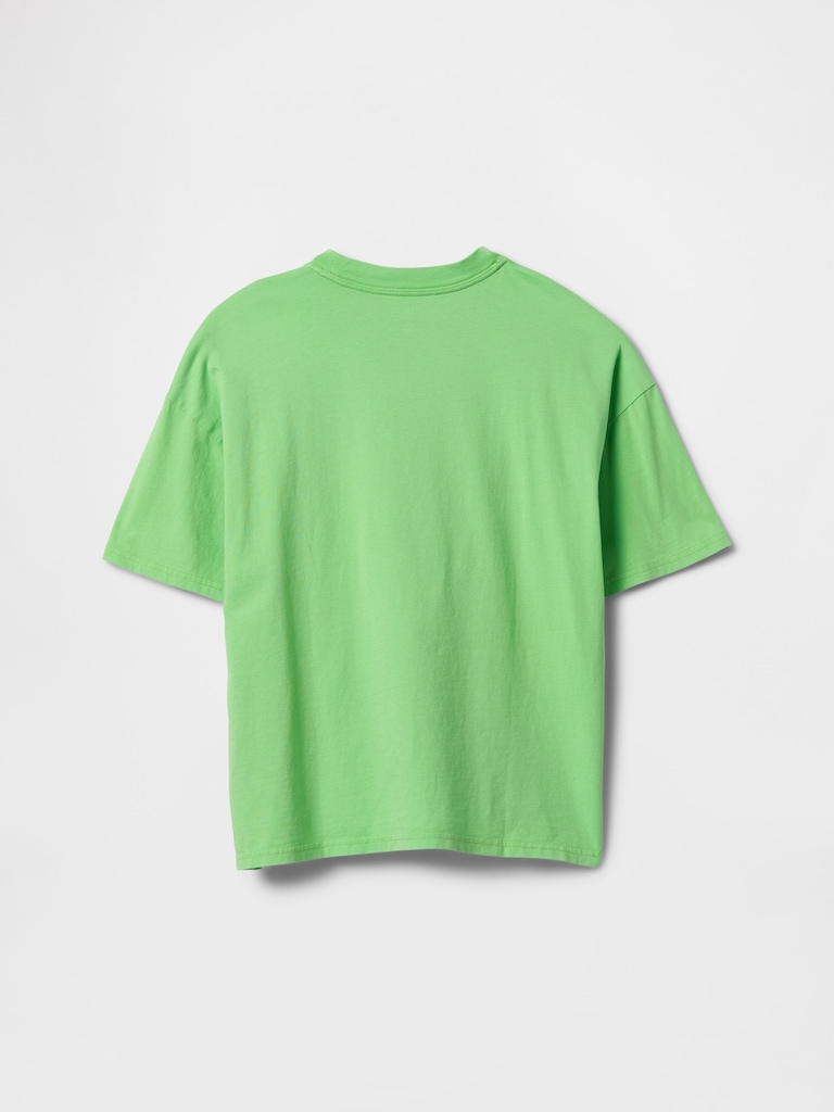 Kids Relaxed Washed Crewneck T-Shirt